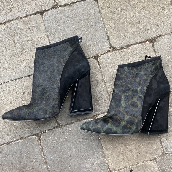 KAT MACONIE leopard print ankle boots size 6 - Picture 3 of 13